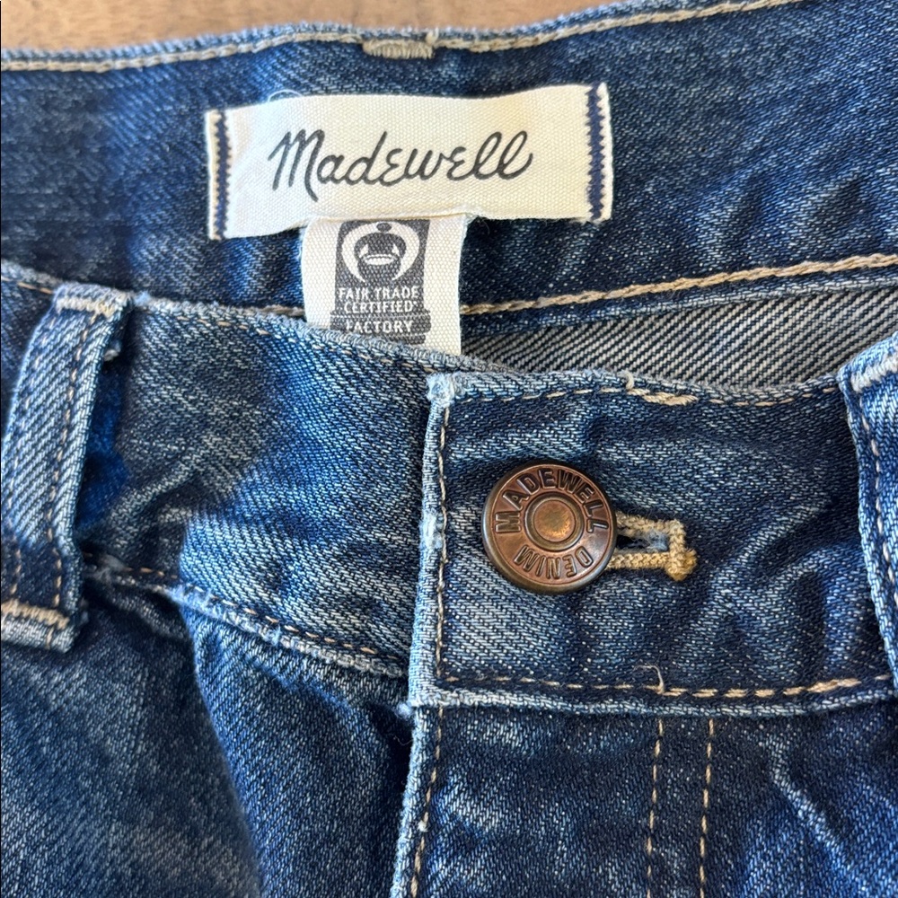 Madewell Low-Slung Baggy Crop Jeans 26 100% Cotton - Picture 10 of 15